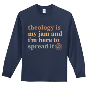 UD Theological Seminary Unisex Cotton Long Sleeve Tee-Navy