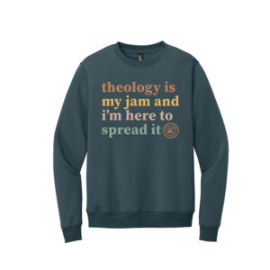 UD Theological Seminary District Perfect Weight Unisex Fleece Crewneck sweatshirt-Deep Steel Blue