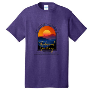 UD Theological Seminary Unisex Short Sleeve Tee-Heather Purple