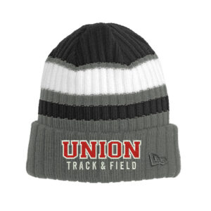 Union MS Track Field New Era Ribbed Beanie-Black/Graphite