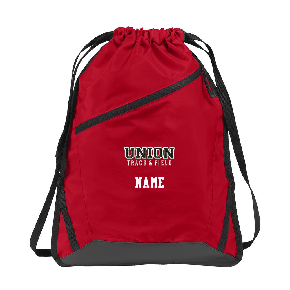 Union MS Track Field Port Authority Zip It Cinch Pack-True Red