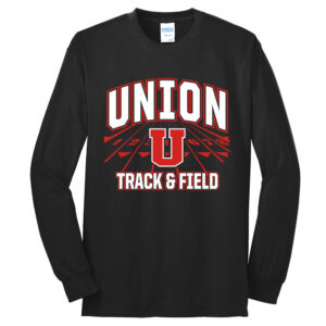 Union MS Track Field Unisex Cotton Long Sleeve Tee-Black