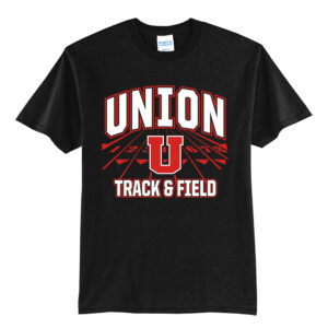 Union MS Track Field Unisex Short Sleeve Tee-Black