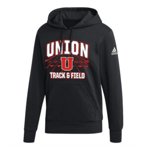 Union MS Track Field Unisex Adidas Fleece Hooded Sweatshirt- Black