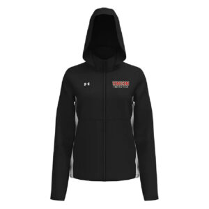 Union MS Track Field Under Armour Rival Stretch Woven Women’s Jacket-Black/White