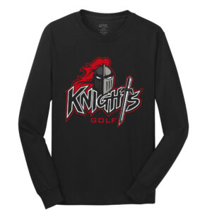 Union Golf Unisex Cotton Long Sleeve Tee-Black