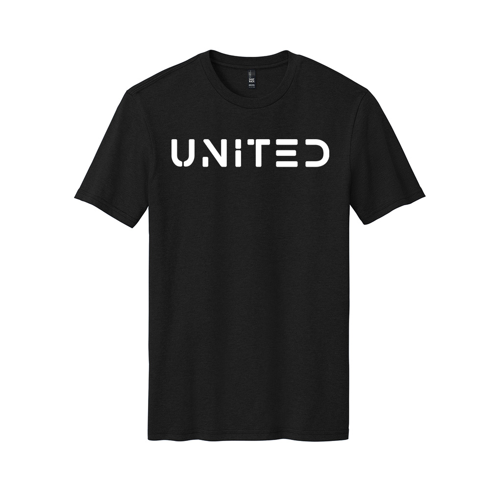 United Soccer Unisex Perfect Blend Crew Tee-Black