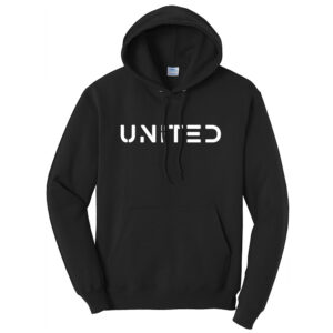 United Soccer Unisex Fleece Hooded Sweatshirt-Black