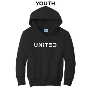 United Soccer Youth Fleece Hooded Sweatshirt-Black