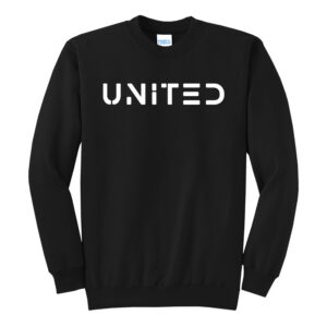 United Soccer Unisex Fleece Crewneck Sweatshirt-Black