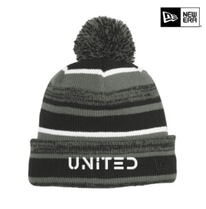 United Soccer New Era Sideline Beanie stocking cap-Black/Graphite