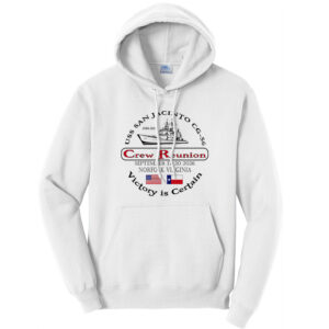 USS San Jacinto Unisex Fleece Hooded Sweatshirt-White