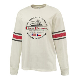 USS San Jacinto Pennant HEAVYWEIGHT -Red/Black