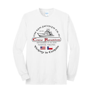 USS San Jacinto Unisex Cotton Long Sleeve Tee-White