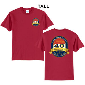 USS San Jacinto Tall Short Sleeve Tee-Red