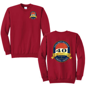USS San Jacinto Unisex Fleece Crewneck Sweatshirt-Red