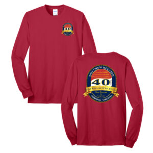 USS San Jacinto Unisex Cotton Long Sleeve Tee-Red
