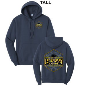 USS San Jacinto Tall Fleece Hooded Sweatshirt-Navy