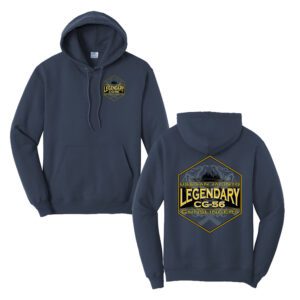 USS San Jacinto Unisex Fleece Hooded Sweatshirt-Navy