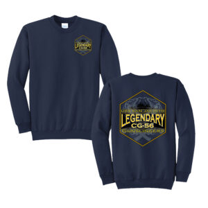 USS San Jacinto Unisex Fleece Crewneck Sweatshirt-Navy