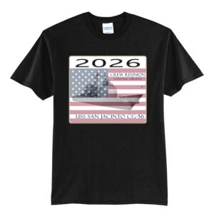 USS San Jacinto Unisex Short Sleeve Tee-Black