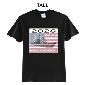 USS San Jacinto Tall Short Sleeve Tee-Black