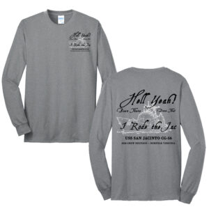 USS San Jacinto Unisex Cotton Long Sleeve Tee-Athletic Heather