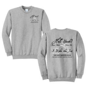 USS San Jacinto Unisex Fleece Crewneck Sweatshirt-Athletic Heather