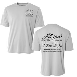USS San Jacinto Adult Cooling Performance Tshirt-Silver