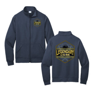 USS San Jacinto Unisex Core Fleece Cadet Full-Zip Sweatshirt-Navy