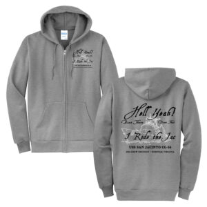 USS San Jacinto Unisex Classic Full-Zip Hooded Sweatshirt-Athletic heather