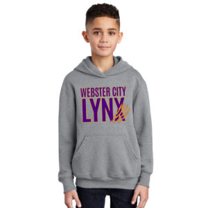 WC Lynx Youth Fleece Hooded Sweatshirt-Athletic heather