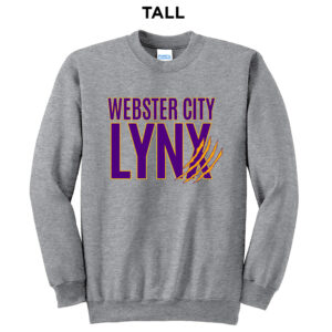 WC Lynx Tall Unisex Basic Crewneck Sweatshirt-Athletic Heather