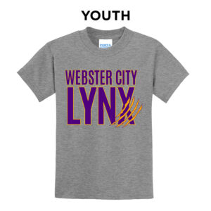 WC Lynx Youth Short Sleeve Tee-Heather Grey
