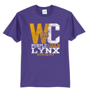 WC Lynx Unisex Basic Short Sleeve Tee-Purple