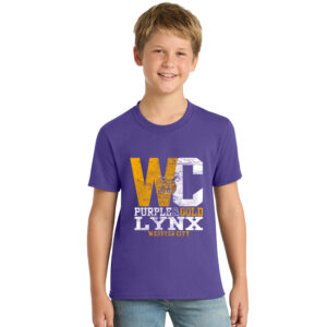 WC Lynx Youth Basic Short Sleeve Tee-Purple