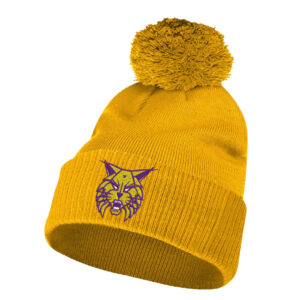 WC Lynx Adidas Solid Cuffed Pom Beanie Stocking Cap – Collegiate GOLD