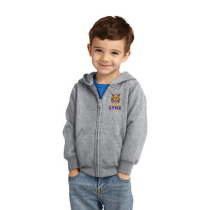 WC Lynx Toddler Full-Zip Hooded Sweatshirt-Athletic Heather