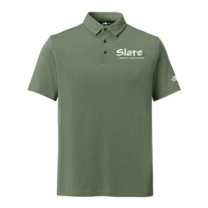 Slate The North Face Men Canyon Crest Polo-Bark Mist Green