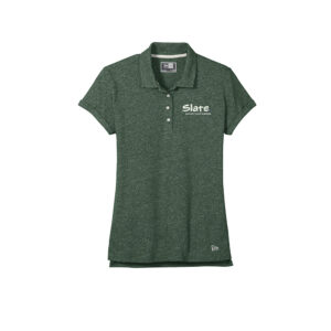 Slate New Era Ladies Slub Twist Polo-Dark Green