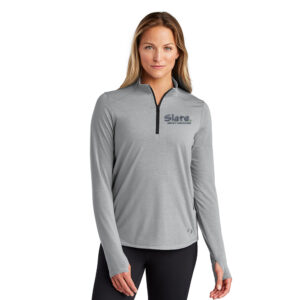 Slate OGIO Ladies Motion 1/4-Zip-Grey Stone
