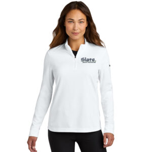 Slate Nike Women’s Essential 1/2-Zip Cover-Up-White