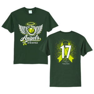 Angels In The Outfield Unisex Short Sleeve Tee-Dark Green