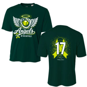 Angels In The Outfield Adult Cooling Performance Tshirt-Forest