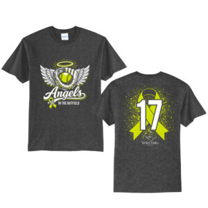 Angels In The Outfield Unisex Short Sleeve Tee-Dark Heather Grey