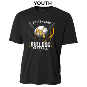 Bett Baseball Club YOUTH Cooling Performance Tshirt-Black