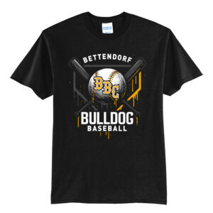 Bett Baseball Club Unisex Short Sleeve Tee-Black