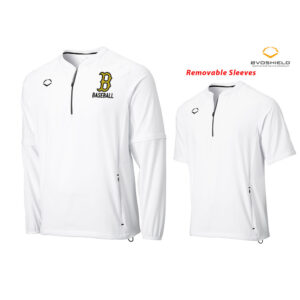 Bett Baseball Club Evoshield Long sleeve BP Jacket with removable sleeves – WHITE