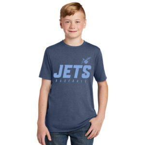 BPV Jets BB Youth Premium Short Sleeve Tee-Navy Frost