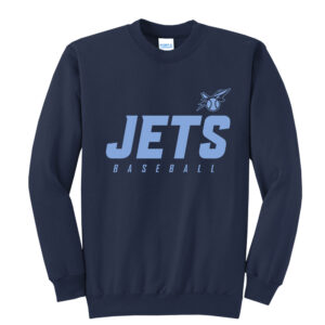 BPV Jets BB Unisex Fleece Crewneck Sweatshirt-navy